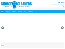 Tablet Screenshot of choicecleaners.net